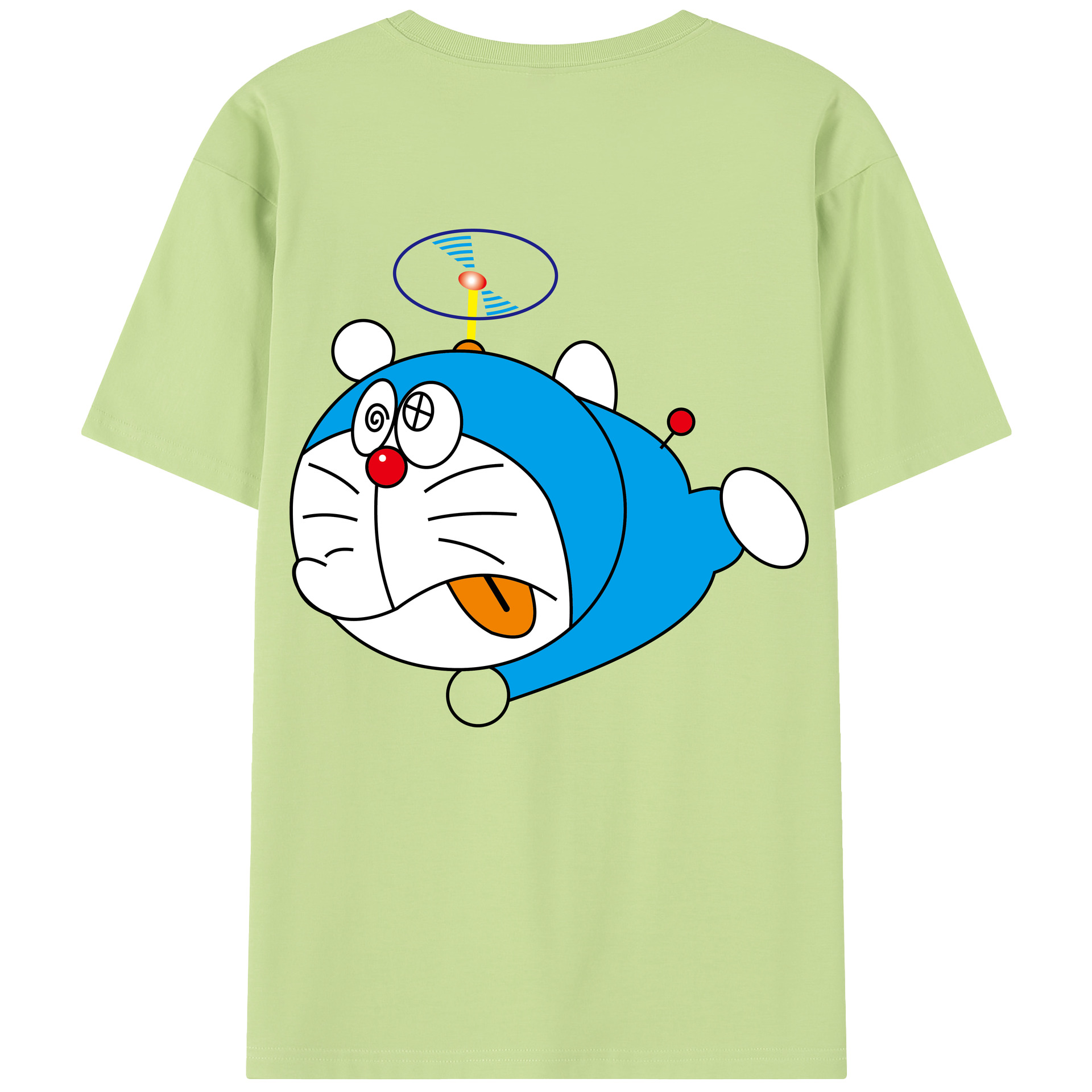 （画像用） ドラえもん Doraemon 綿100％半袖Tシャツ（背面プリント）
